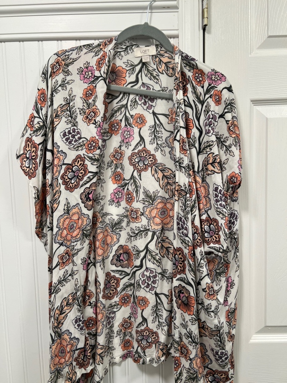 LOFT Floral Kimono Cardigans, lot of 4, OS,